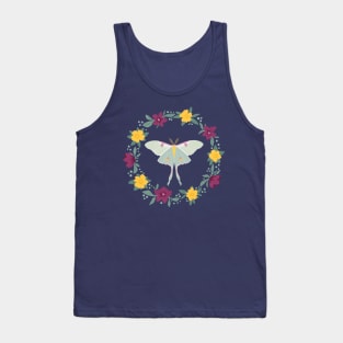 Luna Moth Wreath2 Tank Top